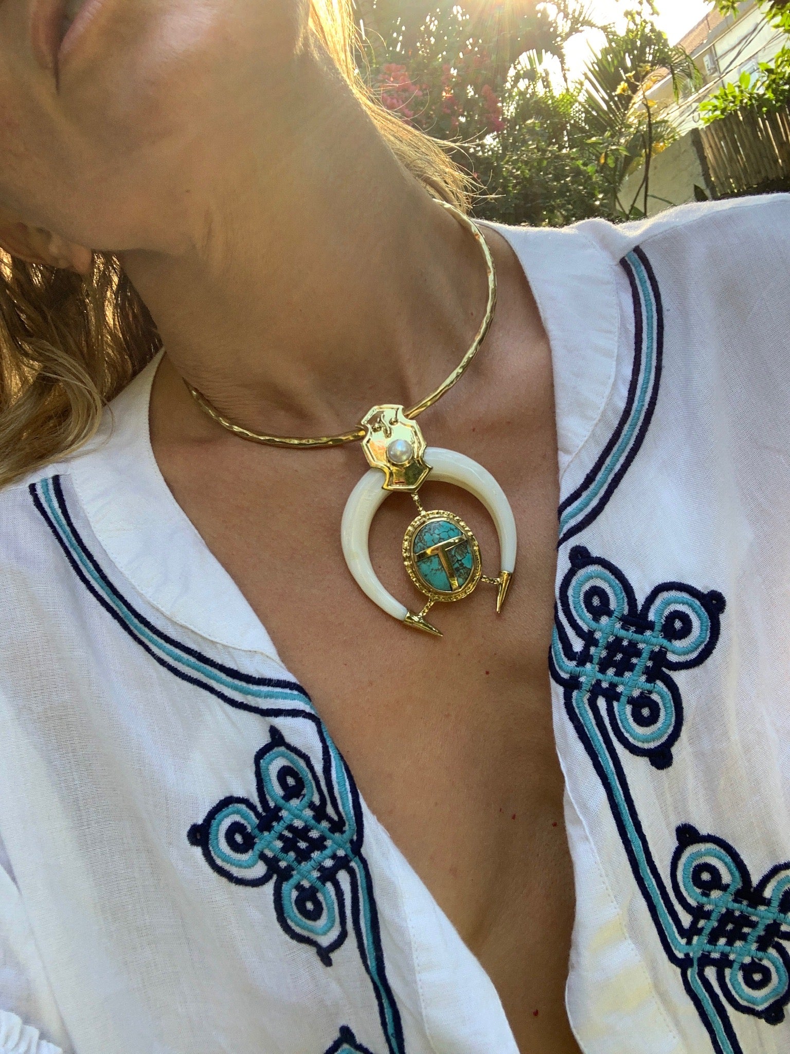 Horn Of Abundance Scarab Pendant