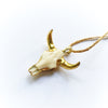 Buffalo Skull Medicine Pendant - White Bone