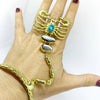 HAND HARNESS Articulated Gemstone Scorpion