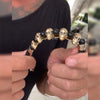 Mark Baker Skull Bracelet for Jonny Blaze by Gypsy Belles Brass