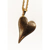 Heart Full of Light - Statement Oblique Heart Pendant