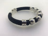Mark Baker Skull Bracelet - Silver and Black Diamonds by Gypsy Belles