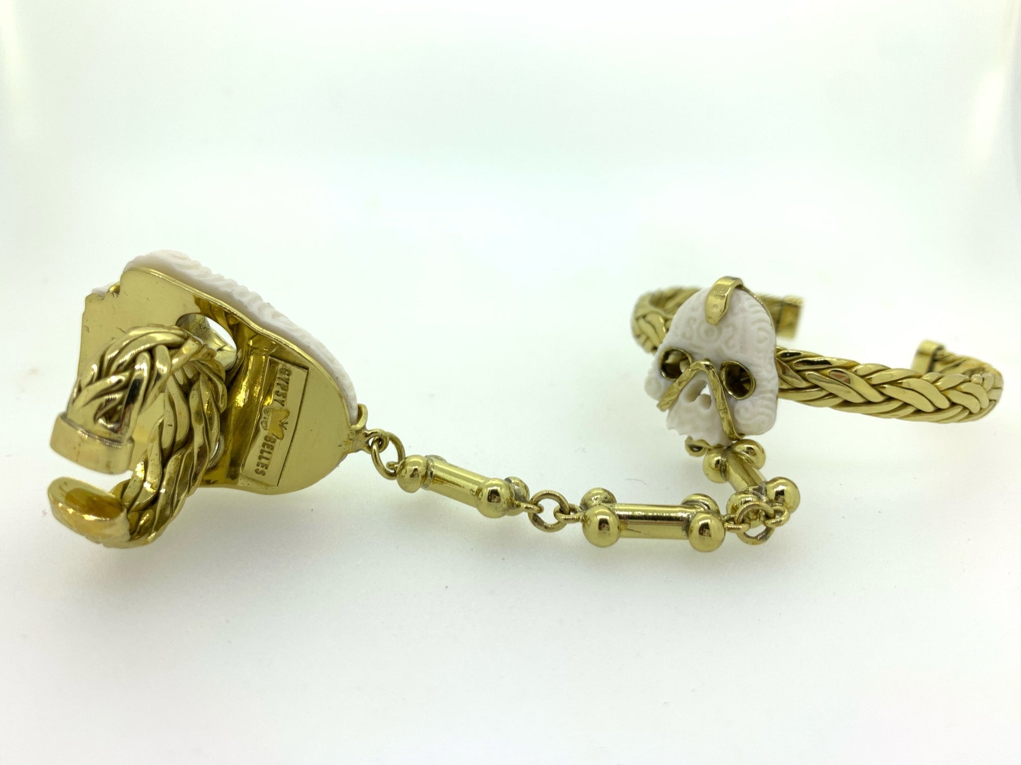 Mark Baker Skull / Jedi sculpted sacred bone hand harness