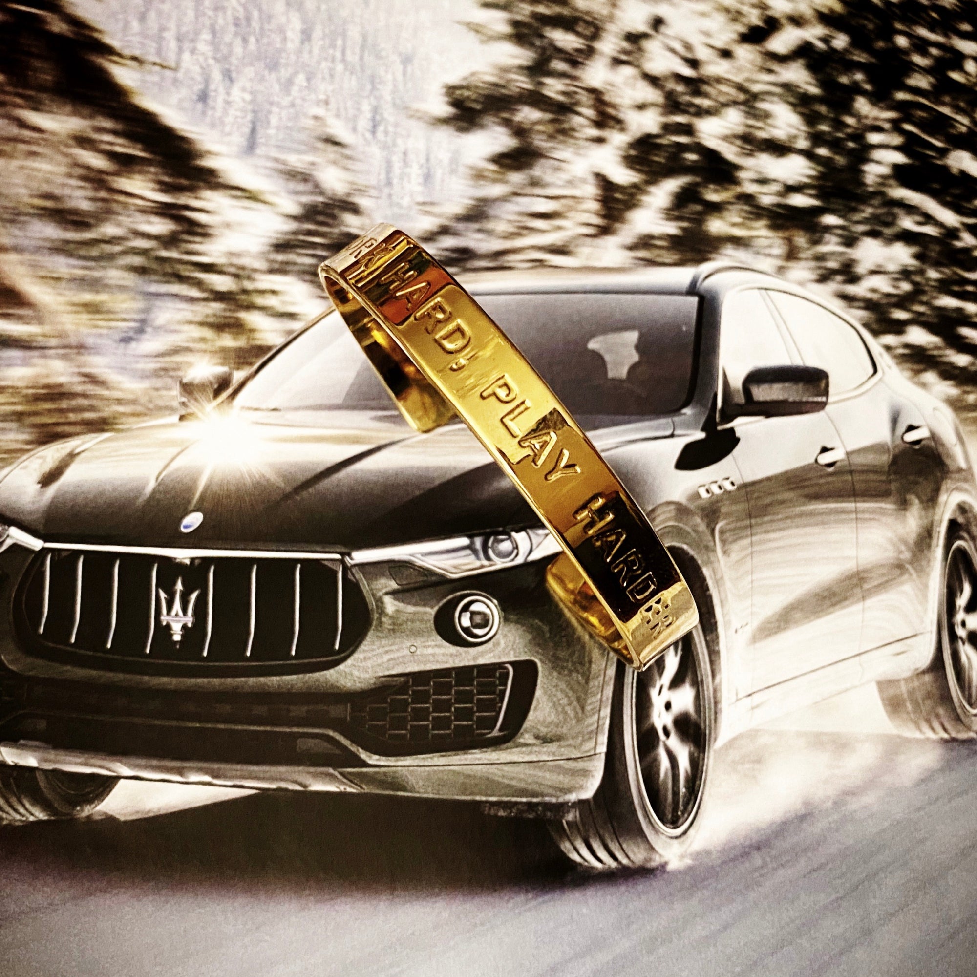 WORK HARD - PLAY HARDER Unisex Bangle