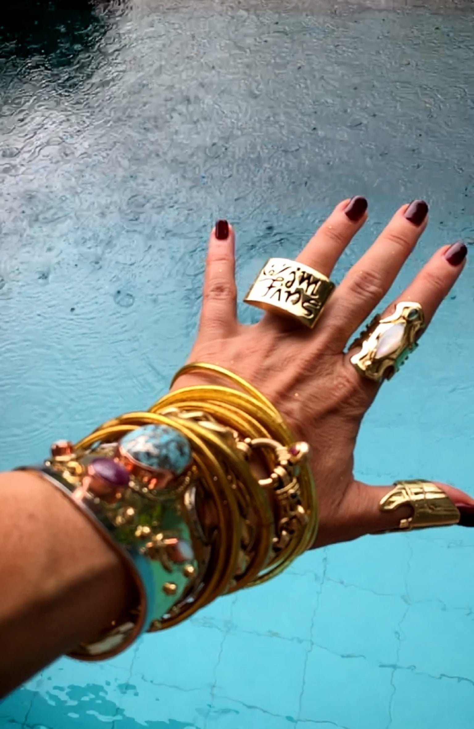 SAVE ME, I'M FINE -Status Update Ring Unisex