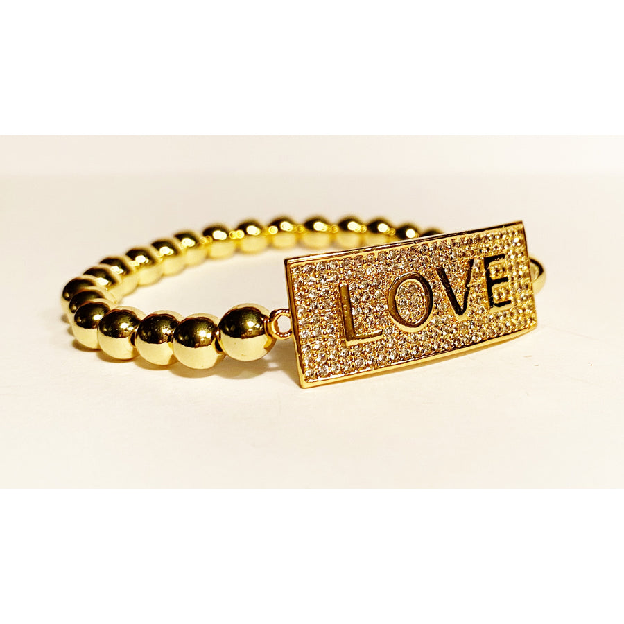 LOVE is ALL !  Bracelet Gold