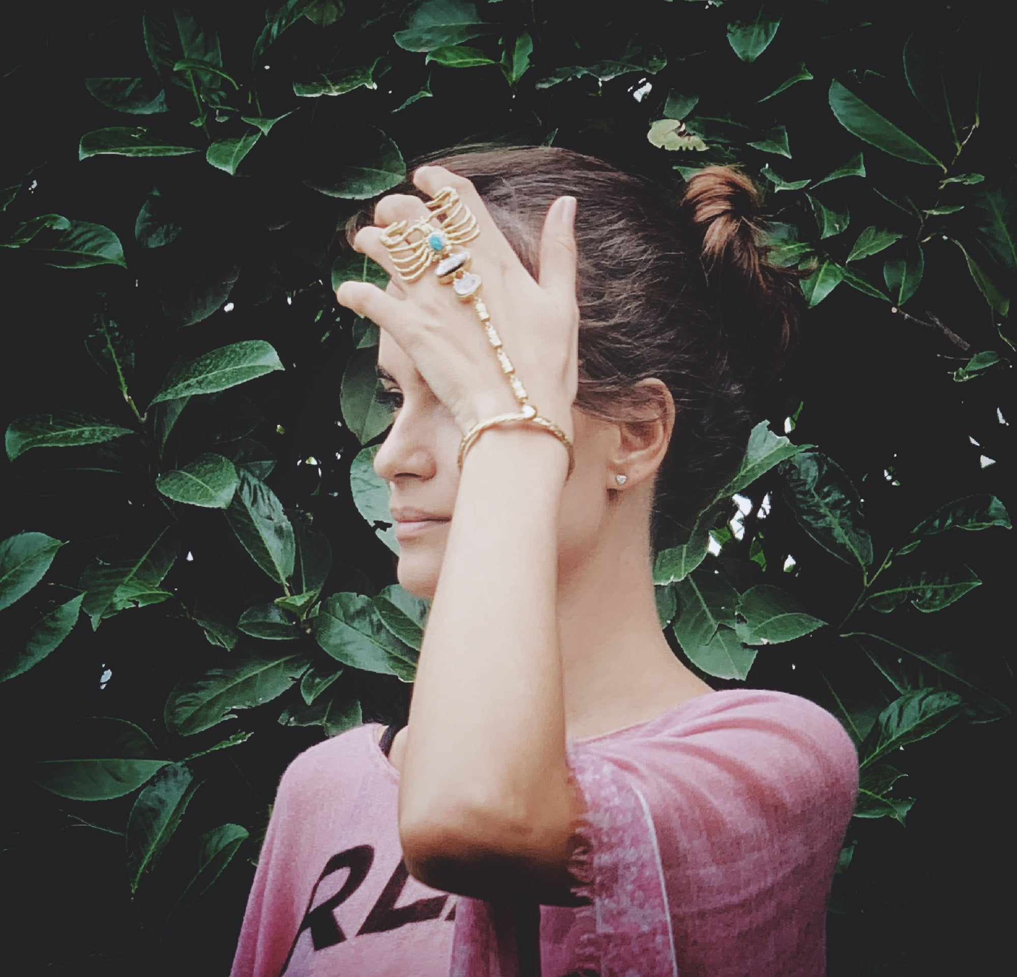 HAND HARNESS Articulated Gemstone Scorpion