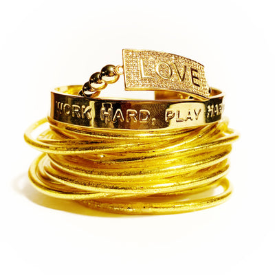 LOVE is ALL !  Bracelet Gold