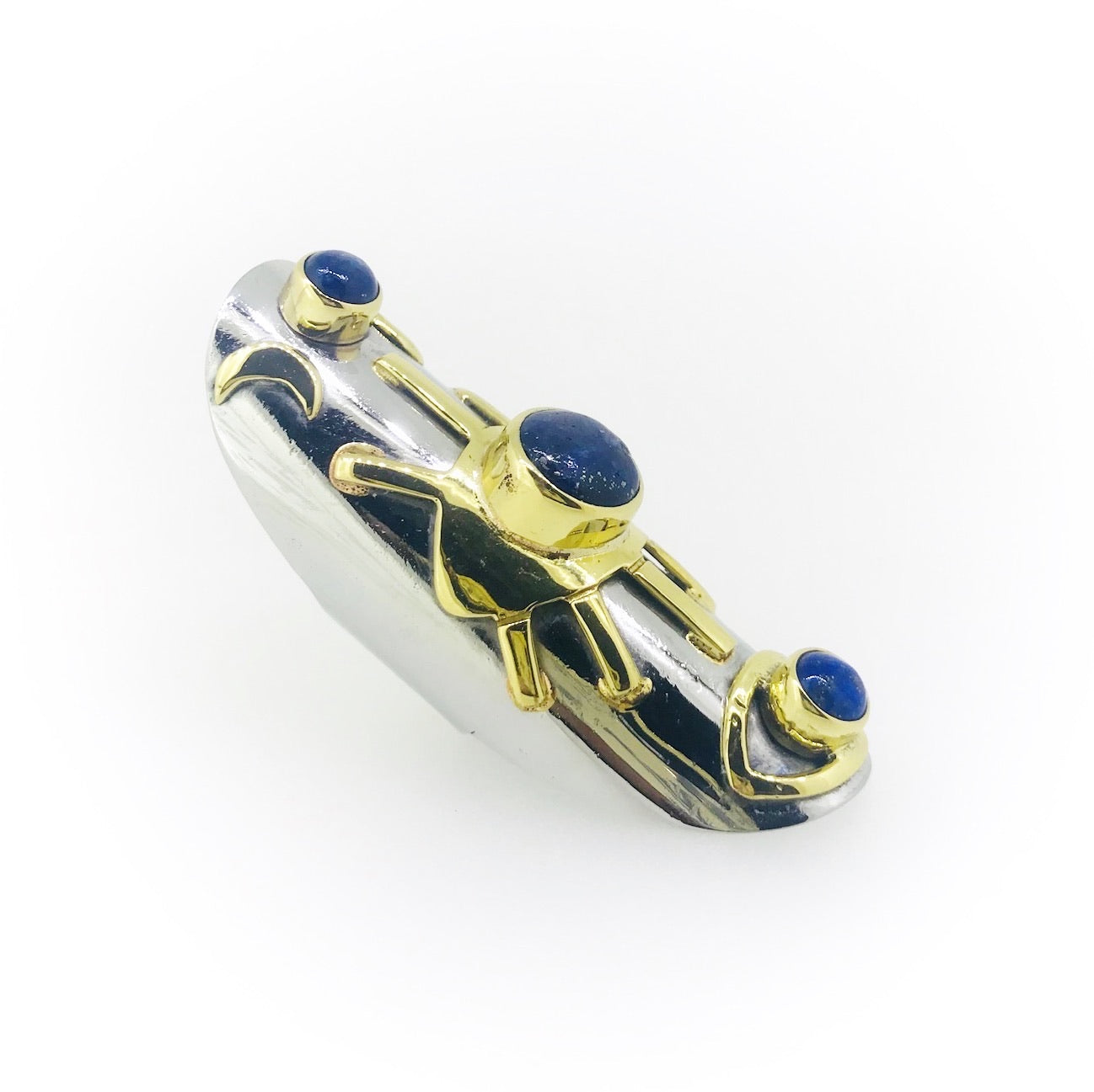 Eye See You Lapis Talisman Long Ring