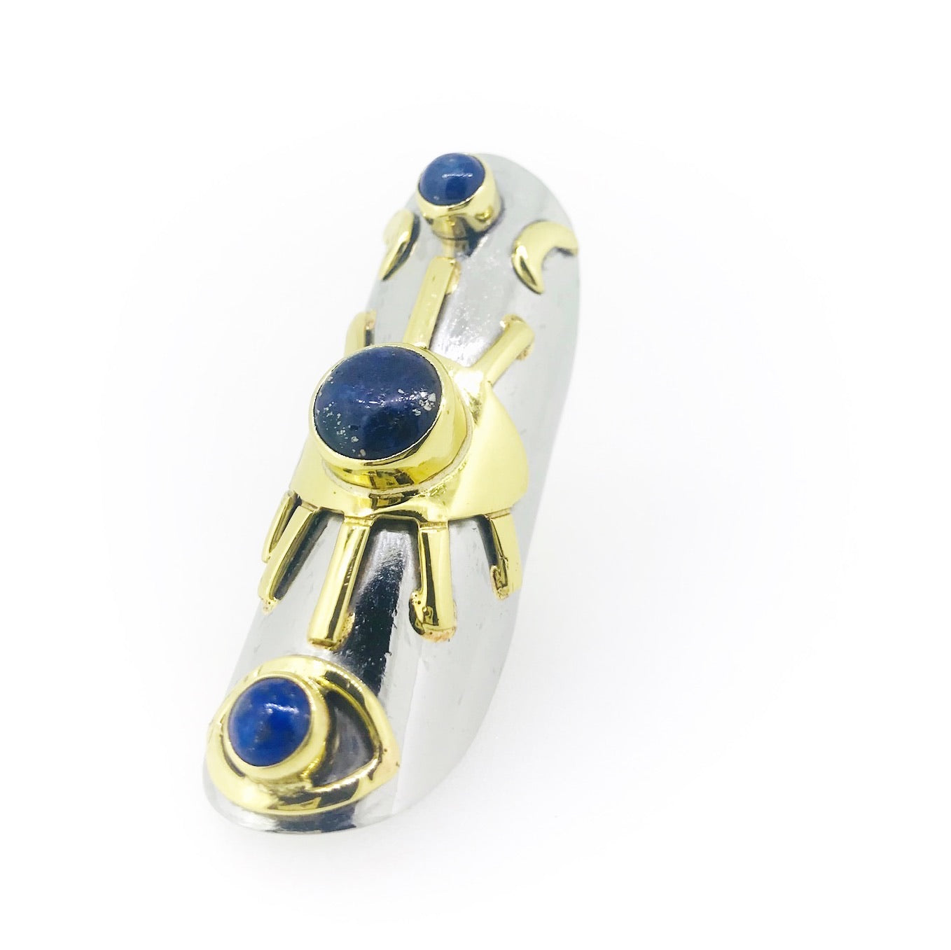 Eye See You Lapis Talisman Long Ring