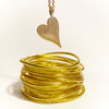 Heart Full of Light - Statement Oblique Heart Pendant