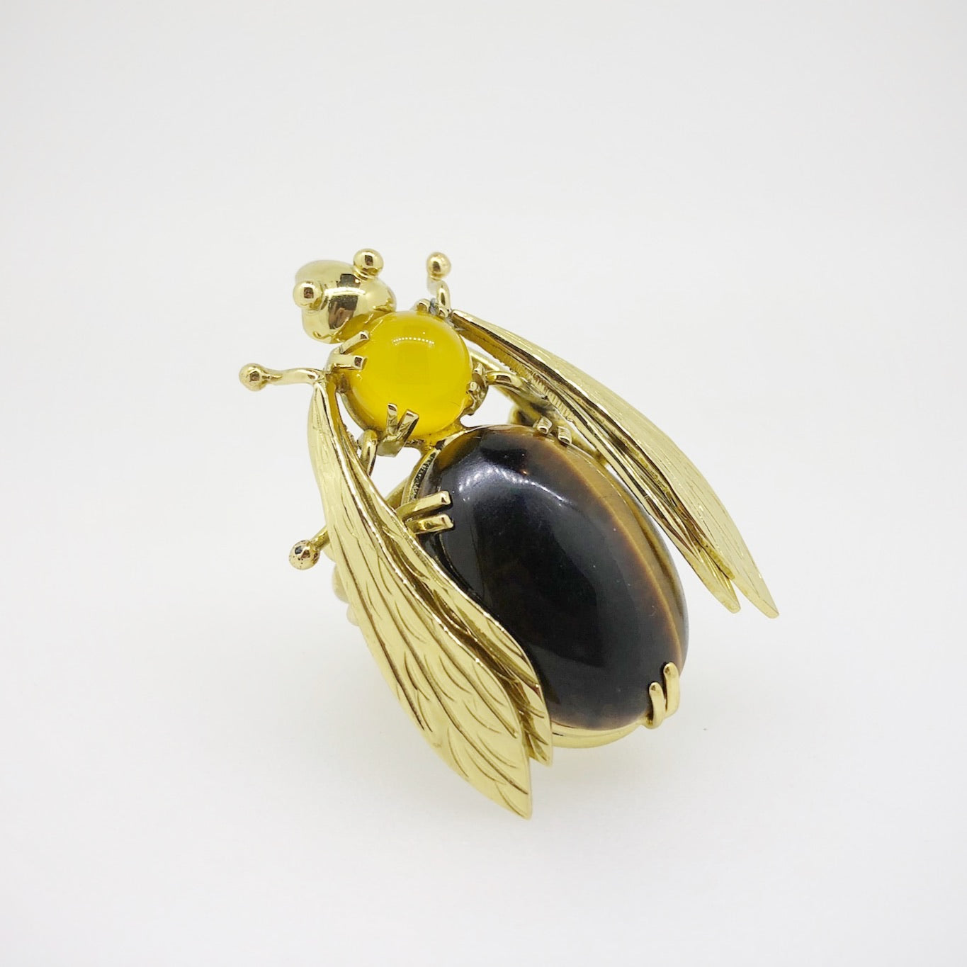 Sacred Bee Important Ring Tiger’s Eye