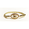 LUCKY EYE Bling Protective Bracelet Gold Blue Sapphire Pupil