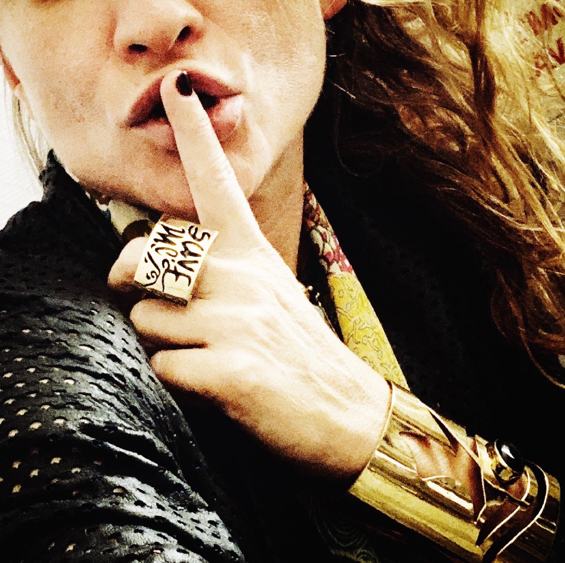 SAVE ME, I'M FINE -Status Update Ring Unisex