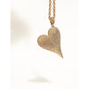 Heart Full of Light - Statement Oblique Heart Pendant