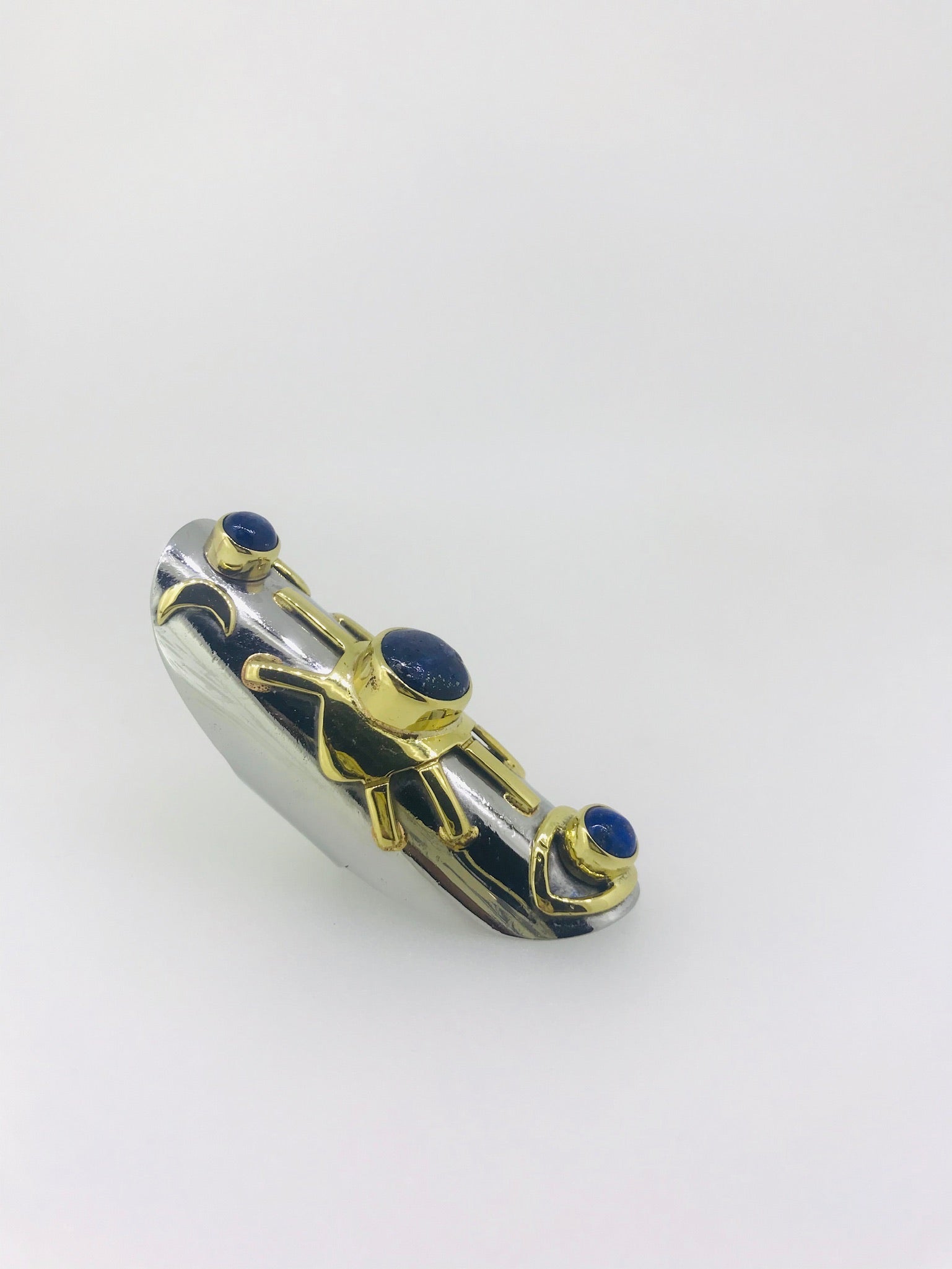 Eye See You Lapis Talisman Long Ring