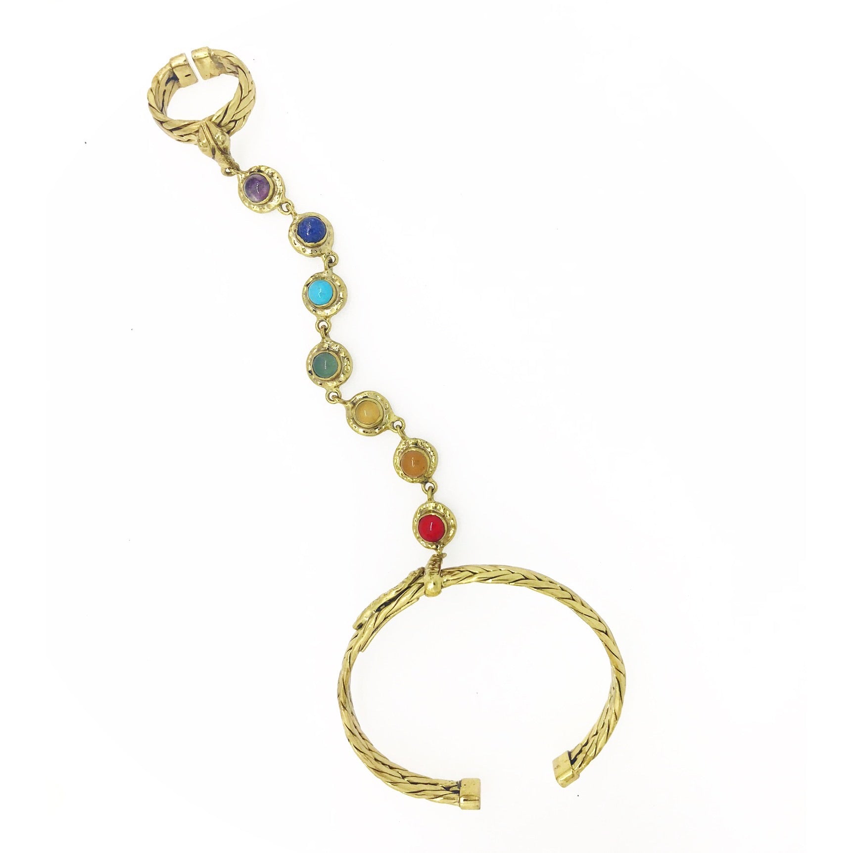 7 Chakra Bracelet Hand Harness