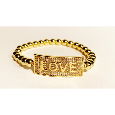 LOVE is ALL !  Bracelet Gold