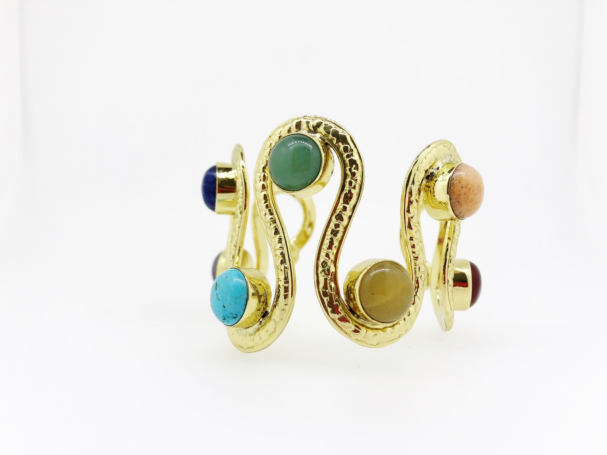 7 Chakra Snake Coil Adjustable Wrist Cuff