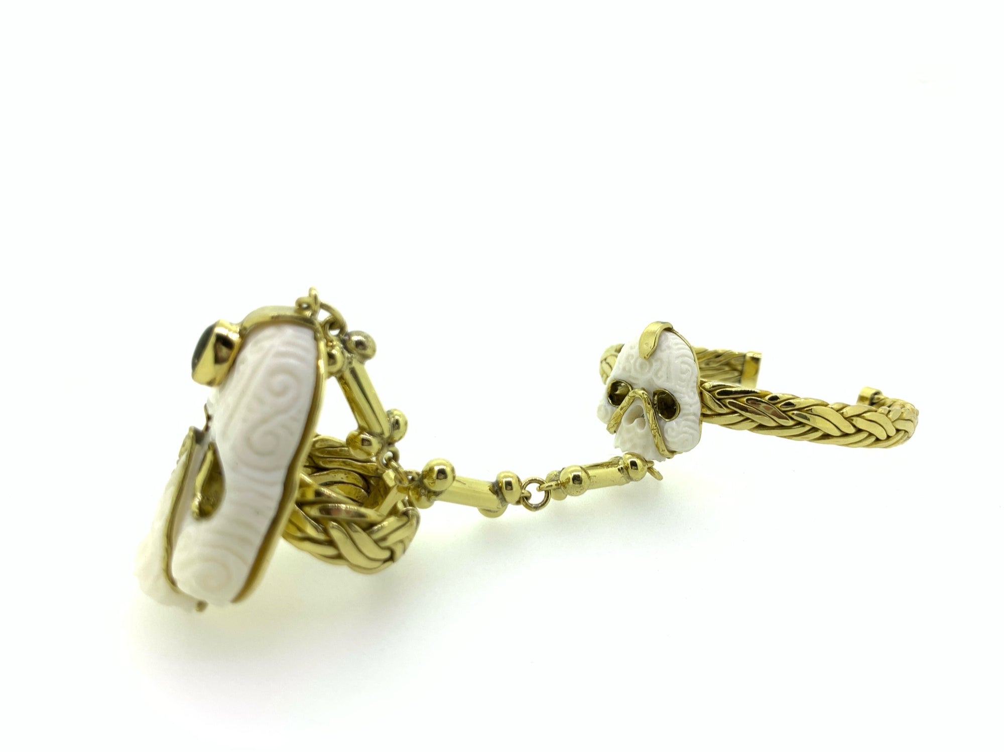 Mark Baker Skull / Jedi sculpted sacred bone hand harness