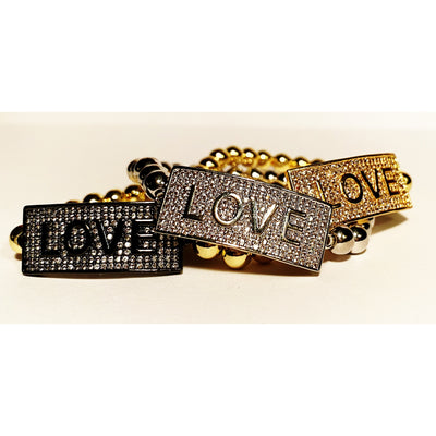 Silver & Bling LOVE bracelet