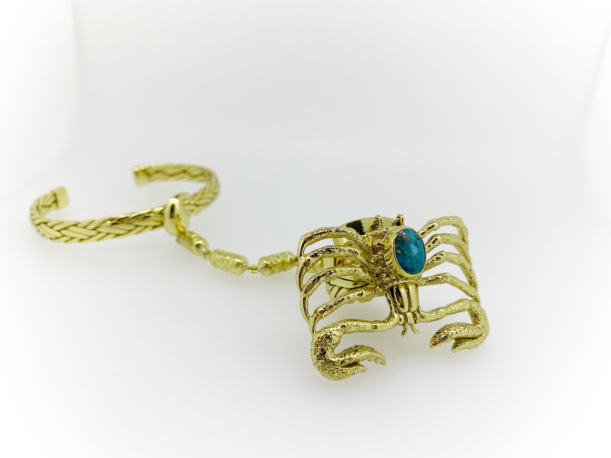 HAND HARNESS Articulated Gemstone Scorpion