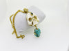 Mark Baker Skull / Jedi Bone & Turquoise Nugget Pendant