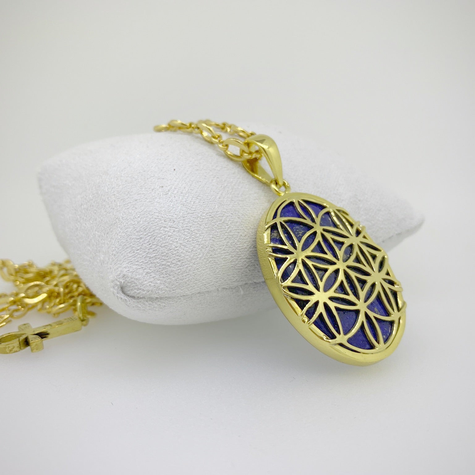 Flower Of Life - Lapis Lazuli Talisman Pendant