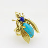 Sacred Bee Small Ring Turquoise  + Lapis Lazuli