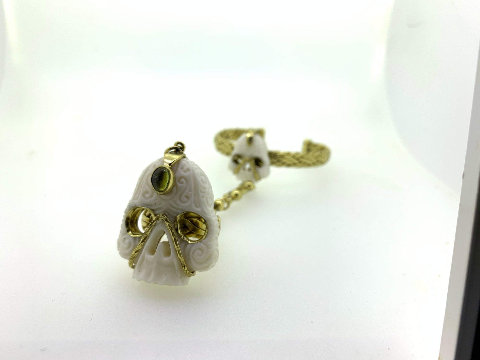 Mark Baker Skull / Jedi sculpted sacred bone hand harness