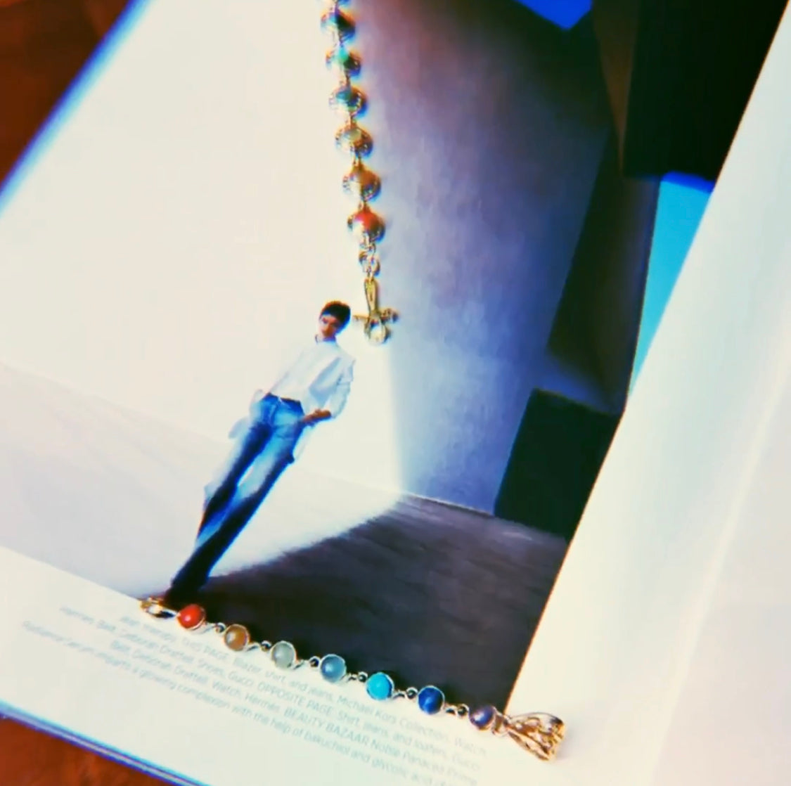 Kundalini 7 Chakra articulated Gemstone Snake Head