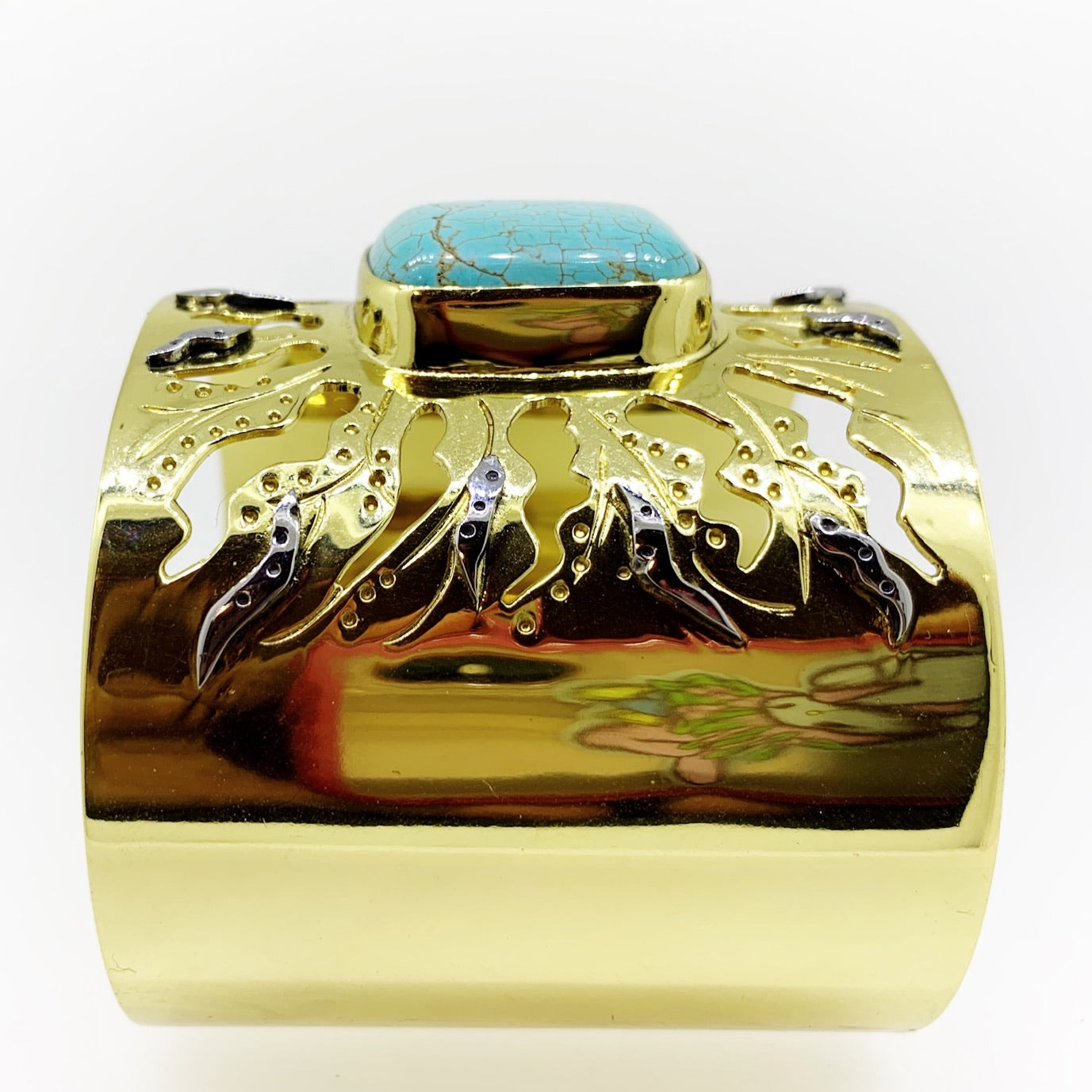 CAPRI Mediterranean SUN CUFF - Gold with Silver details