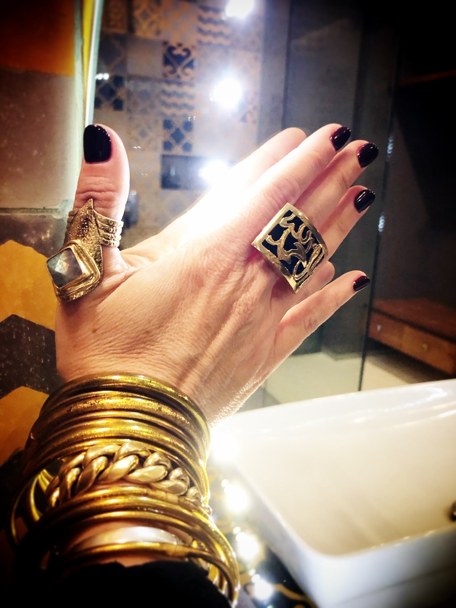 Alhamdulillah   ٱلْحَمْدُ لِلَّٰهِ‎  Praise be to Everything Ring Unisex