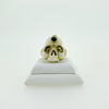 Mark Baker Skull - Jedi Bone & Tourmaline Cabochon Ring