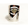 Eye of Horus Cuff Silver with Labradorite Cabochon