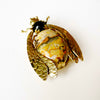 Sacred Bee Important Pendant in Bumblebee Jasper + Onyx