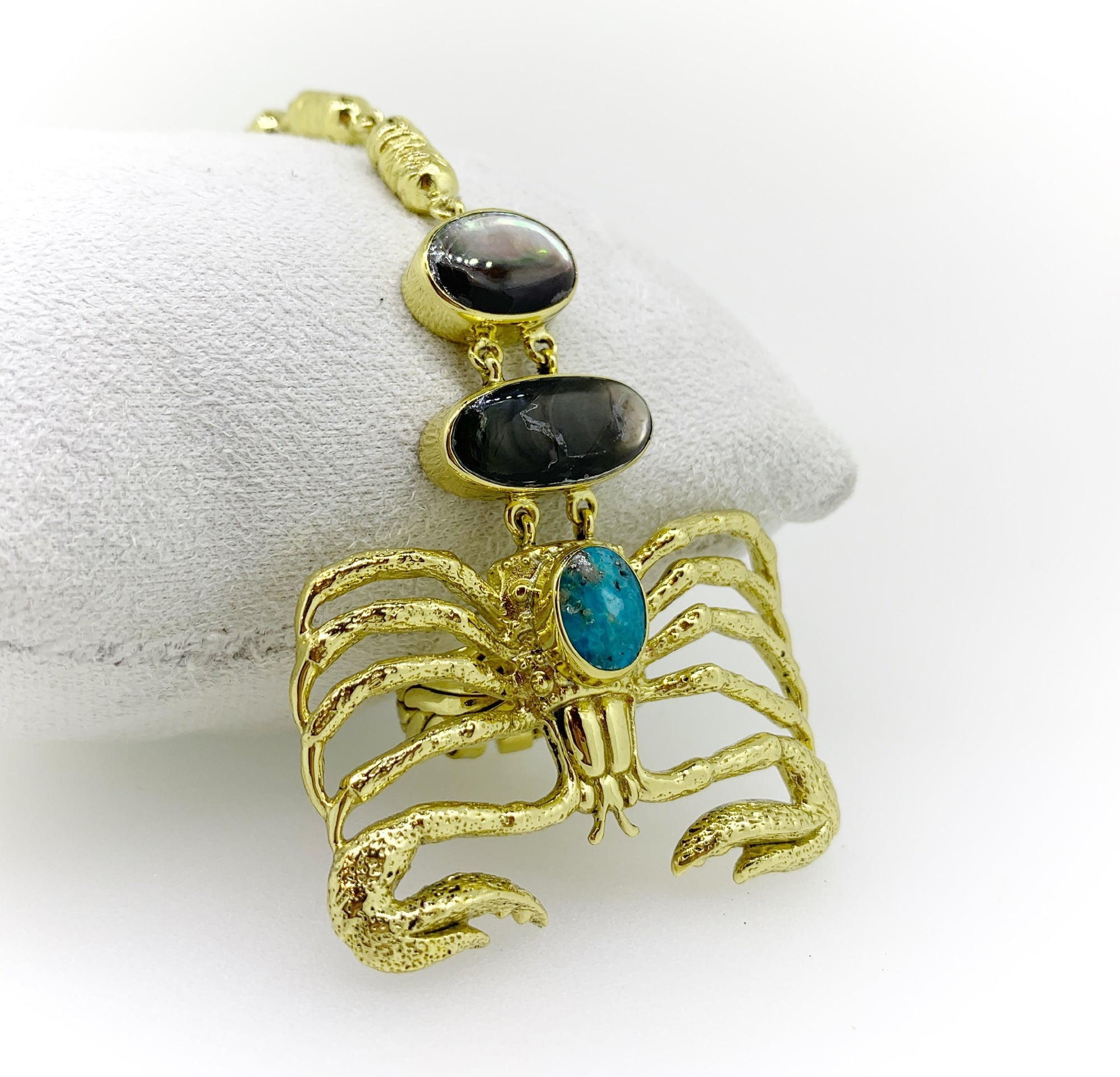 HAND HARNESS Articulated Gemstone Scorpion