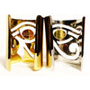 Eye of Horus Gold Cuff with Labradorite Cabochon