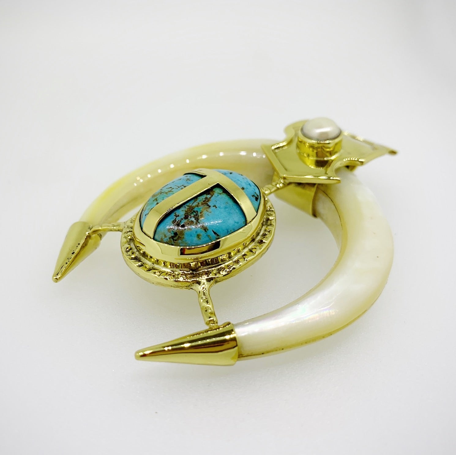 Horn Of Abundance Scarab Pendant