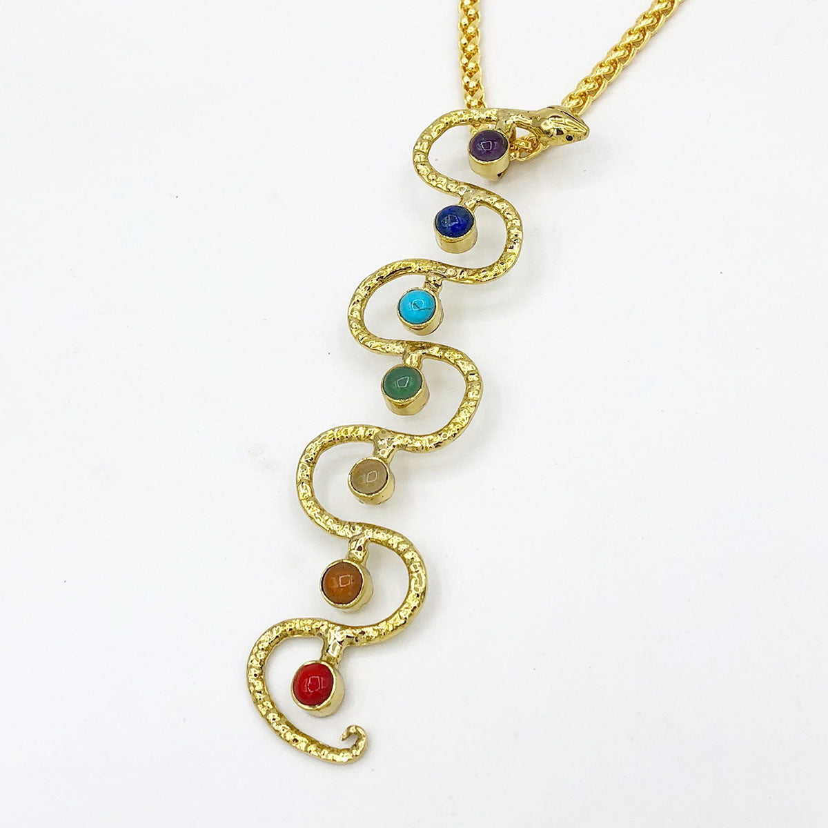 Snake 7 Chakra Necklace